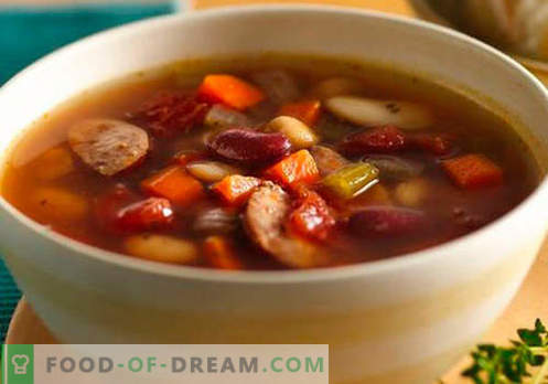 Zuppa di salsiccia - ricette collaudate. Come cucinare correttamente e gustoso zuppa con salsiccia.