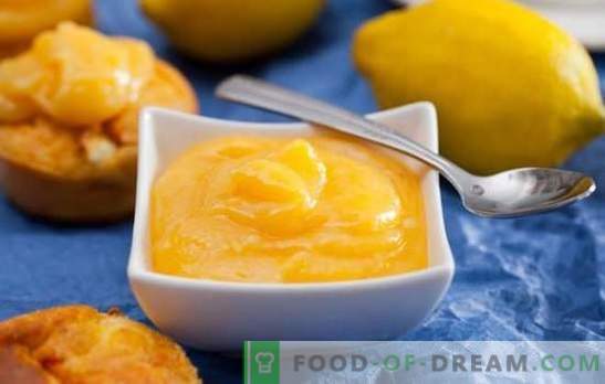 Lemon Kurd - incredibile crema agli agrumi. Ricette ideali aromatizzate al limone Kurd per colazione, cottura al forno, dessert