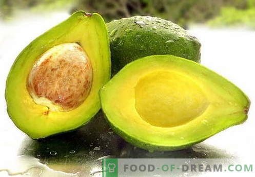 Avocado - proprietà utili, uso in cucina. Ricette con avocado.
