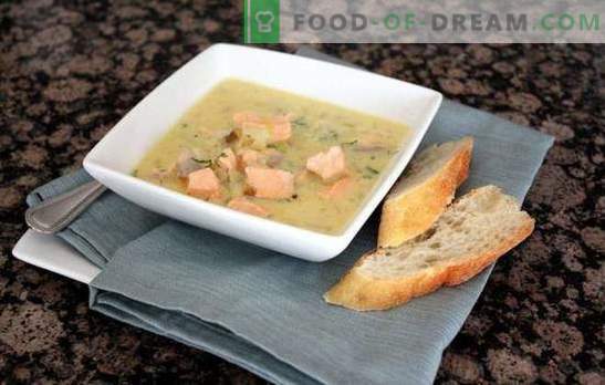 Zuppa di salmone rosa - primo piatto reale: con fumo o vodka? Ricette di zuppa di pesce salmone con verdure, cereali, funghi, uova