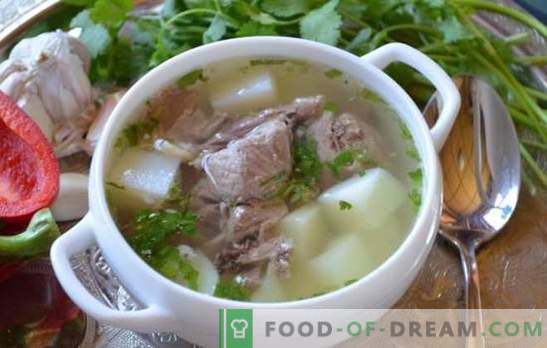 Shulum di maiale - la zuppa più ricca! Ricette e modi di cucinare shulum dal maiale con fumo, carne affumicata, verdure