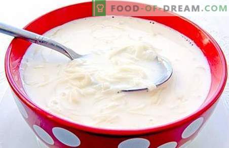 Zuppa di latte - le migliori ricette, trucchi e caratteristiche. Come cucinare zuppa di latte con manichini, verdure, formaggio