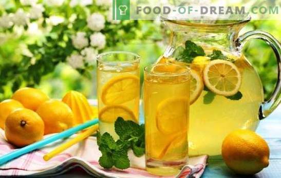 Lemonade fatta in casa al limone: zenzero classico, per dimagrire. Come fare la limonata a casa?