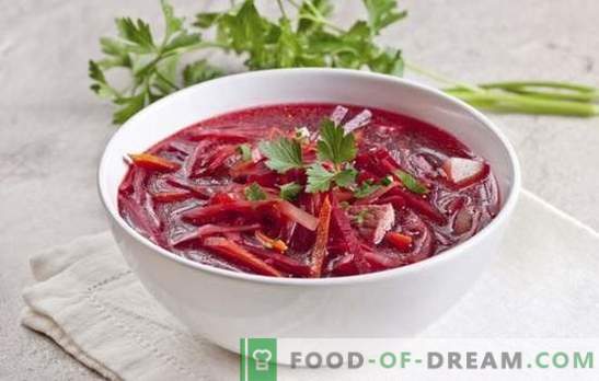 Rödbettsoppa med kött: i värmen och i det kalla läckra! De bästa recepten för matlagning varm och kall rödbetor med kött