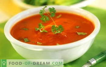 Zuppe. Zuppa di ricette: zuppa, borscht, zuppa di formaggio, zuppa di cipolle, zuppa di zucca, zuppa kharcho, zuppa di funghi ...