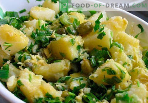 Insalata di patate - comprovate ricette di cucina. Come cucinare l'insalata di patate.