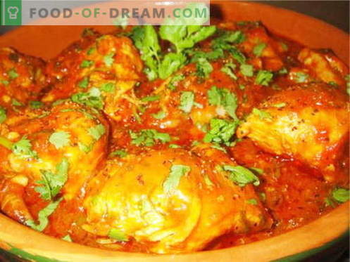 Le ricette di pollo al pollo sono le migliori ricette. Come cucinare chakhokhbili da pollo.