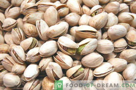 Pistacchio - descrizione, proprietà, uso in cucina. Ricette con pistacchi.