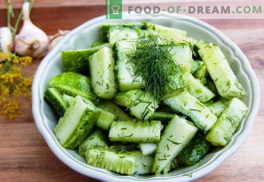 Insalata di cetrioli - le migliori ricette. Come cucinare correttamente e gustoso per insalate di cetriolo.
