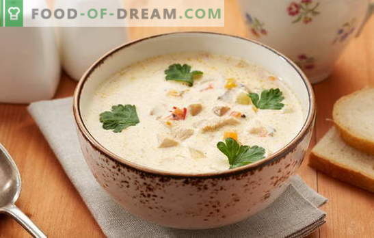 Zuppa Pollock - un piatto dal gusto eccellente! Cucinando la giusta zuppa di pesce al pollack con verdure, uova, cereali, formaggio, latte