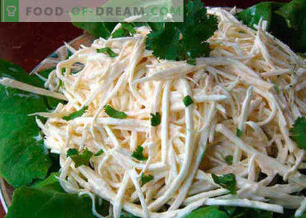 Insalata di radici di sedano - Le migliori ricette. Come preparare un'insalata cotta correttamente e saporita con radice di sedano.