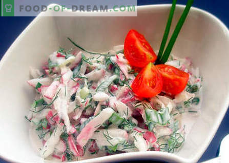 Insalata di ravanelli - le migliori ricette. Come correttamente e gustoso per cucinare insalata di ravanelli.