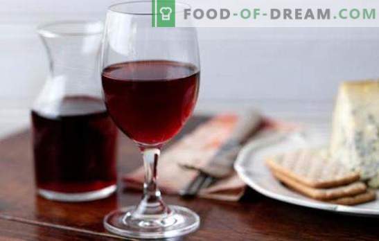 Il vino rosso a casa è un prezioso prodotto naturale. Ricette per il vino rosso a casa dalle bacche e marmellata