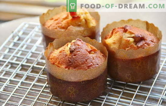 Cupcake su panna acida - un gusto elegante in stile inglese. Le migliori idee ricette muffin su panna acida: con frutti di bosco, canditi, cioccolato