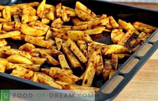 Patatine fritte nel forno - minimo danno e massimo gusto! Come cucinare le patatine fritte nel forno - ricette con la descrizione passo-passo