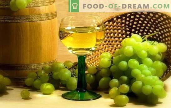 Vino bianco d'uva: le fasi principali della produzione di vini alla frutta. I segreti della vinificazione domestica, le sottigliezze del vino bianco d'uva