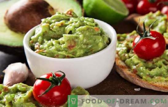 salsa di avocado guacamole: ricette per integratori messicani! Nuove e classiche ricette di salsa guacamole di avocado, snack con esso