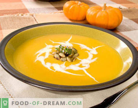 Zuppa di zucca - le migliori ricette. Come cucinare correttamente e gustoso zuppa di zucca.