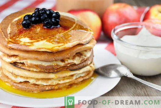 Frittelle sul latte - le migliori ricette. Come cucinare correttamente e gustosi pancakes nel latte.