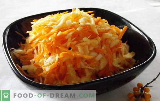 Insalata di cavoli e carote con aceto - vitamina! Ricette per insalata di cavoli e carote con aceto: fresca e per l'inverno