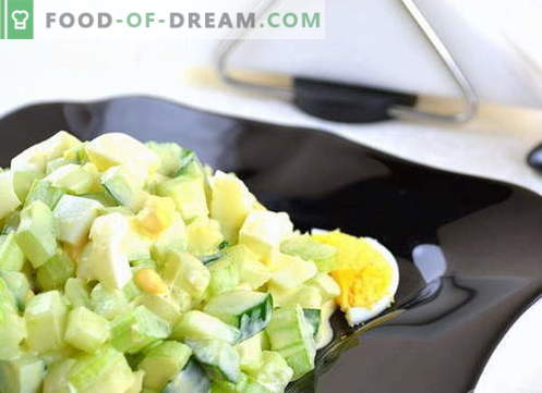 insalata di gambo di sedano - le migliori ricette. Come cucinare correttamente e gustoso un'insalata di gambi di sedano.