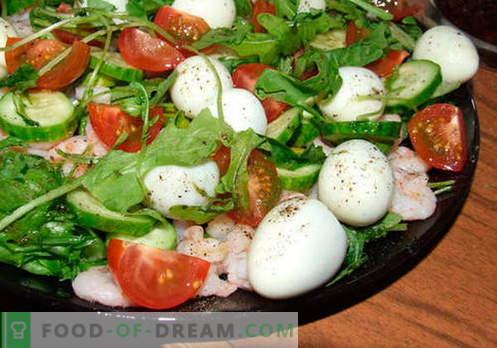 Insalata di uova di quaglia: una selezione delle migliori ricette. Come cucinare correttamente e gustoso un'insalata con uova di quaglia.