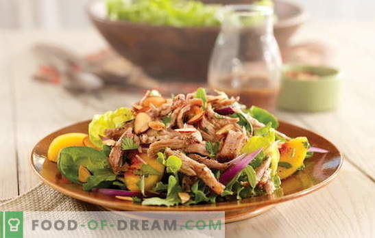 Una semplice insalata con carne è uno spuntino abbondante. Come cucinare una semplice insalata con pollame, maiale o manzo