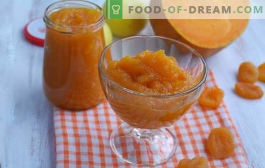 La confettura di zucca con albicocche secche è una fiaba arancione! Ricette per marmellata di zucca diversa con albicocche secche e limoni, arance, noci