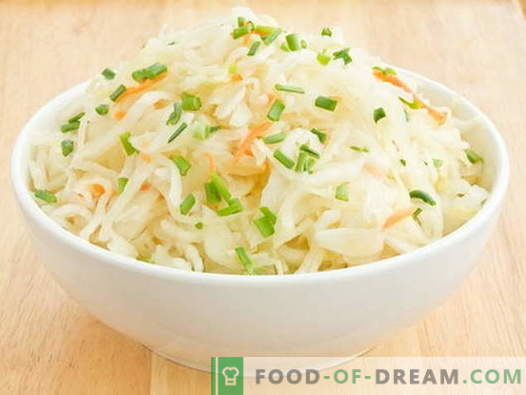 Insalata di crauti - le migliori ricette. Cucinare le insalate dai crauti correttamente.