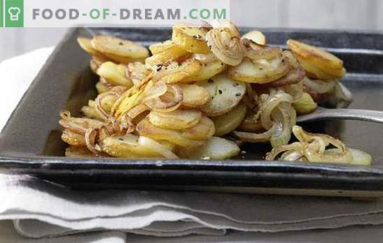 Patate fritte con cipolle - senza tempo! Ricette di patate fritte con cipolle, funghi, carne, fegato, pancetta