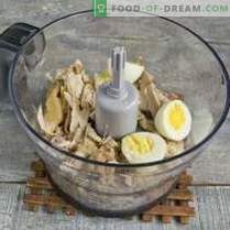 Patè di pollo semplice con uova e verdure