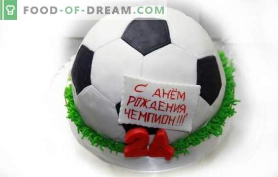 Football Ball Cake: ricette dolci a tema semplici e complesse. Cooking cake 