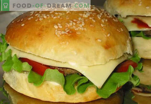 I panini di hamburger sono le migliori ricette. Come cucinare correttamente e gustosi panini hamburger