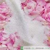 Petali rosa in zucchero