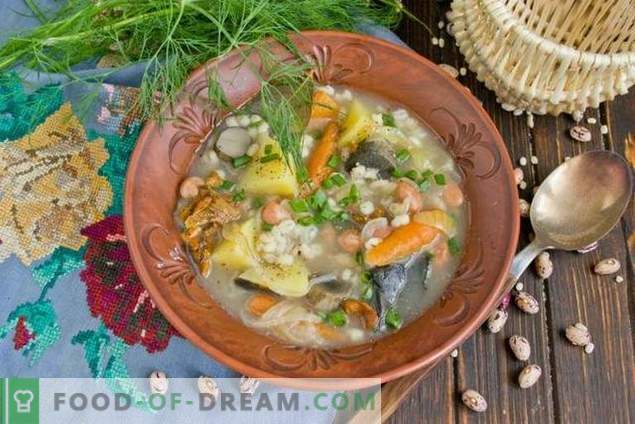Гъбена супа с фасул и картофи