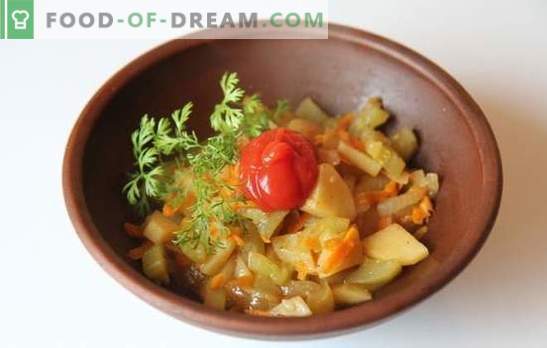Patate con zucchine in una pentola a cottura lenta - veloce e gustosa. Ricette per cucinare le patate con le zucchine in un fornello lento: vegetariano e carne