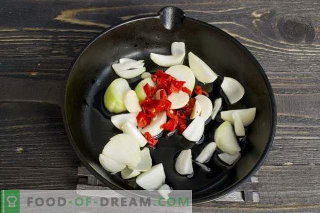 Pasta vegetale con peperone e melanzane