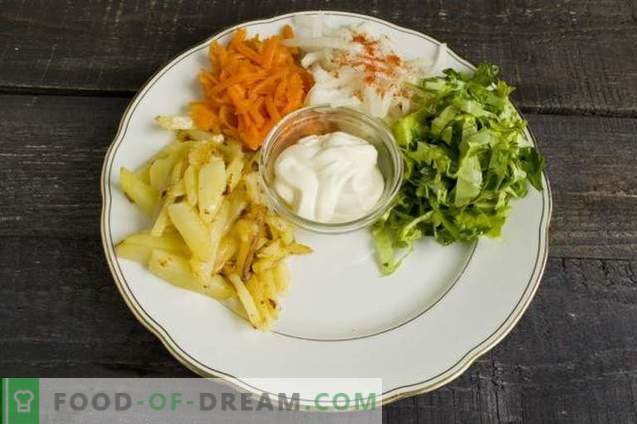 Insalata di verdure con carne arcobaleno