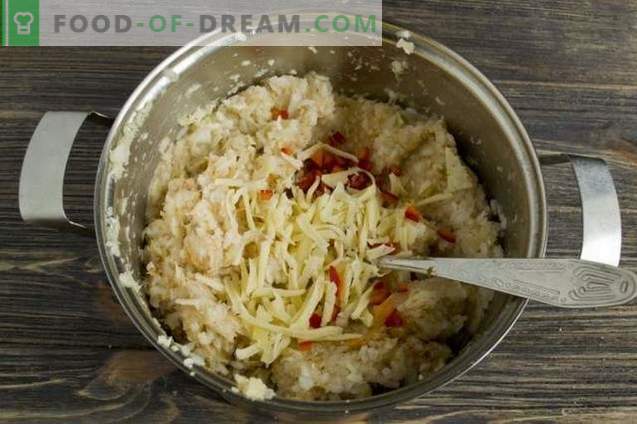Involtini di cavolo pigri al forno con riso e pollo in salsa di pomodoro