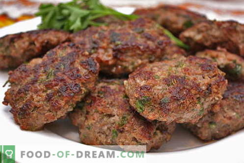 Le cotolette di carne tritata sono le migliori ricette. Come cucinare correttamente e gustose polpette di carne macinata.
