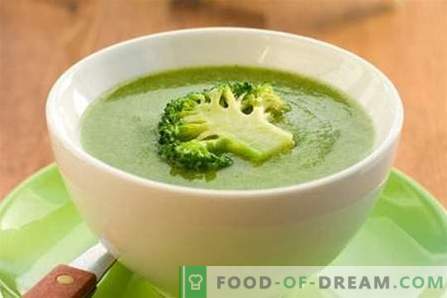 Zuppa di broccoli - le migliori ricette. Come cucinare correttamente e gustoso zuppa di broccoli.