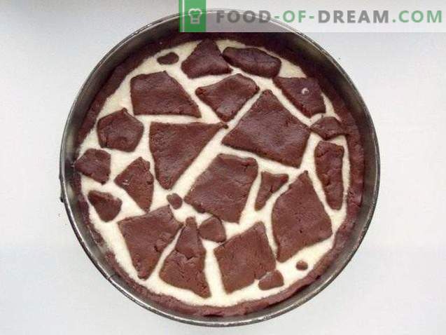 Cheesecake alla giraffa e torta al cioccolato