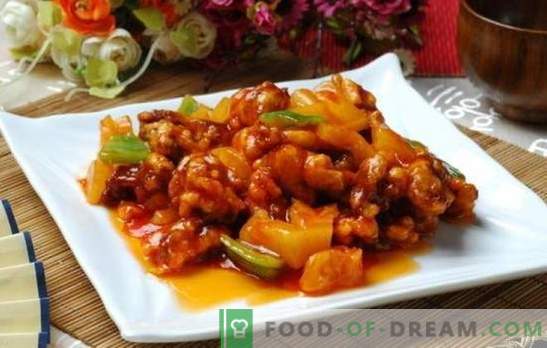 La carne in salsa agrodolce in cinese è una leggenda! Ricette di carne in salsa agrodolce cinese con ananas, verdure, teriyaki