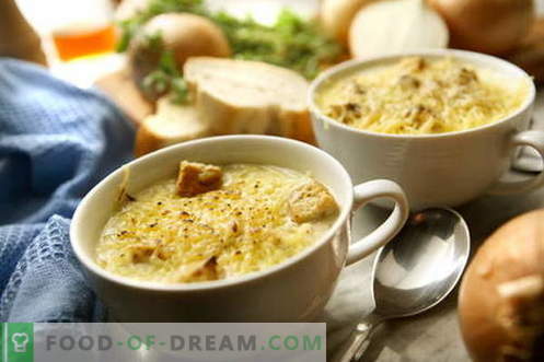 Zuppa di cipolle - le migliori ricette. Come cucinare correttamente e gustoso zuppa di cipolle.