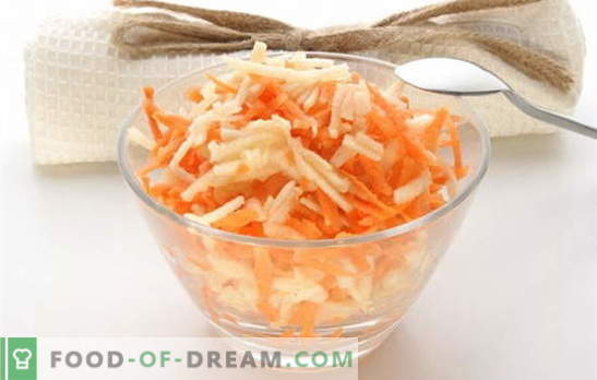 Come cucinare un'insalata di carote nella sala da pranzo, perché è così gustoso? Insalata di carote nella sala da pranzo - ricette fatte in casa!