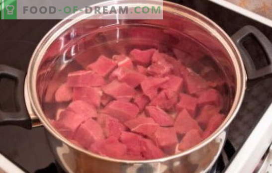 Quanto costa cucinare la carne per zuppa? Quanto cucinare per il brodo, l'insalata o l'aspic: la finezza della cottura della carne