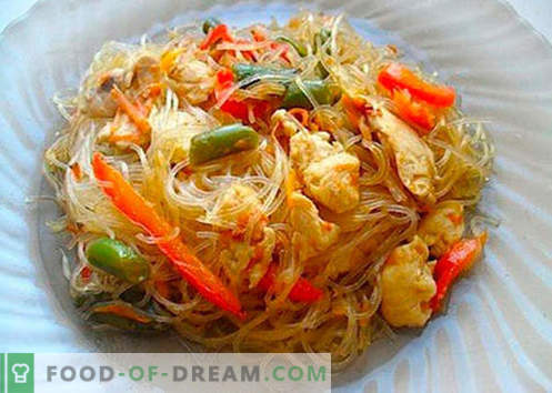 spaghetti di riso - le migliori ricette. Come cucinare correttamente e gustoso spaghetti di riso a casa.