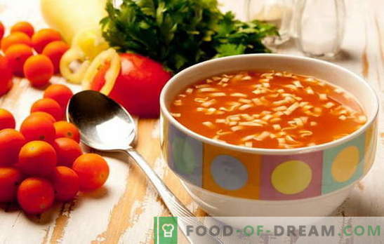 Cucinare minestre a basso contenuto di grassi - ricette di prodotti diversi per porzioni diverse. Zuppe povere di grassi: verdure, pesce, con gnocchi