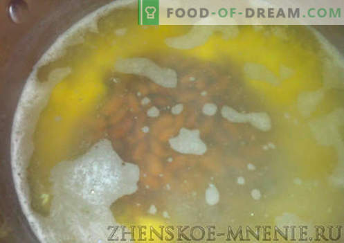 Zuppa con fagioli rustici - ricetta con foto e descrizione passo passo