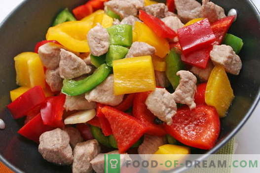 Carne con verdure - le migliori ricette. Come cucinare correttamente e gustoso carne con verdure.